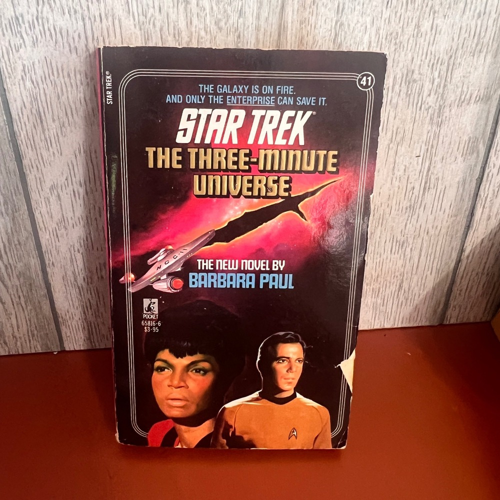 Star Trek The Three-Minute Universe Barbara Paul Pocket Books 1988 Paperback 41